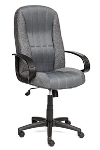 Кресло офисное СН833 ткань/сетка, серая/серая, арт.10327 в Саранске
