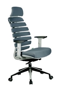 Офисное кресло Riva Chair SHARK (Серый/серый) в Саранске