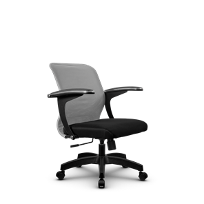 Офисное кресло SU-M-4/подл.160/осн.001, Светло-серый/Черный в Саранске