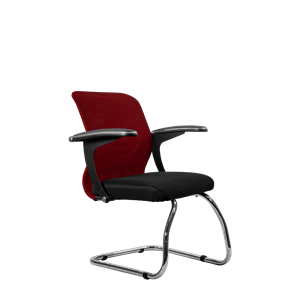 Офисный стул SU-M-4/подл.160/осн.007, Бордовый/Черный в Саранске