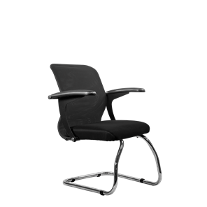 Офисный стул SU-M-4/подл.160/осн.007, Темно-серый/Черный в Саранске