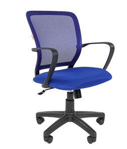 Офисное кресло CHAIRMAN 698 black TW-05, ткань, цвет синий в Саранске