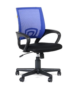 Офисное кресло CHAIRMAN 696 black Сетчатый акрил DW61 синий в Саранске - предосмотр