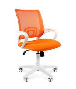 Офисное кресло CHAIRMAN 696 white, ткань, цвет оранжевый в Саранске