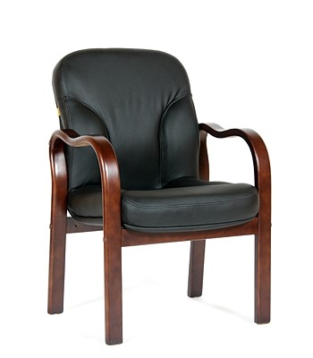 Кресло CHAIRMAN 658 Натуральная кожа черный в Саранске - изображение