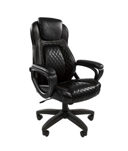 Кресло компьютерное CHAIRMAN 432, экокожа, цвет черный в Саранске