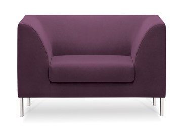 Мягкое офисное кресло Сиеста, ткань Сахара / фиолетовая С33 в Саранске