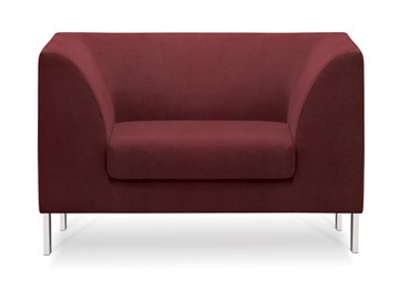 Кресло в офис Сиеста, ткань Сахара / красная С30 в Саранске