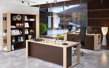 Кабинет руководителя ALTO с высоким шкафом для одежды, низким для документов и журнальным столиком в Саранске - предосмотр 3