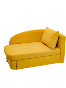 Мягкий диван правый Тедди желтый в Саранске