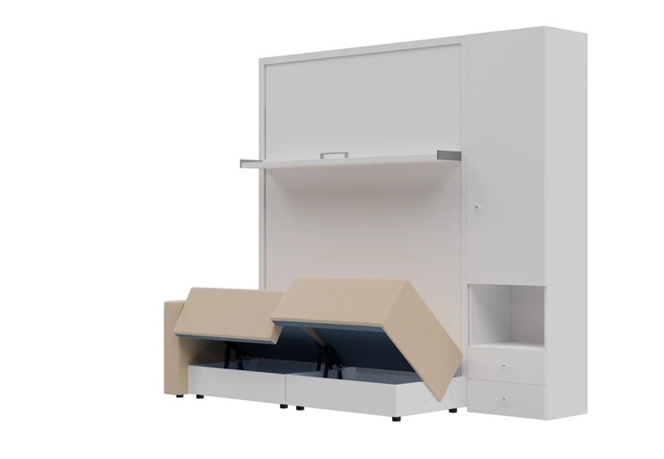 Диван Кровать-трансформер Smart (КД 1400+ШП), шкаф правый, левый подлокотник в Саранске - изображение 1