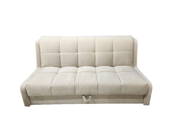 Прямой диван Аккордеон-Кровать 1,55 с каретной утяжкой, клетка (ППУ) в Саранске - предосмотр