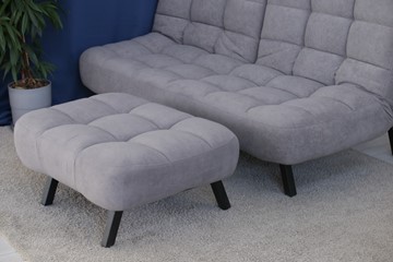 Комплект мебели Абри цвет серый диван + пуф опора металл в Саранске