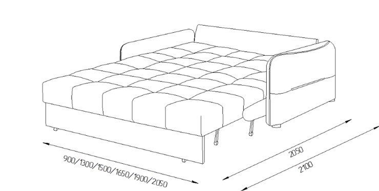 Прямой диван Токио 2 130 (ППУ) в Саранске - изображение 8