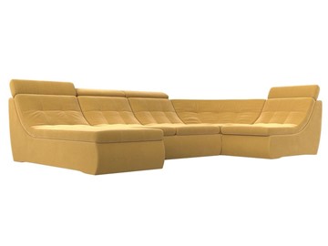 Модульный раскладной диван Холидей люкс, Желтый (микровельвет) в Саранске