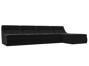 Большой модульный диван Холидей, Черный (микровельвет) в Саранске