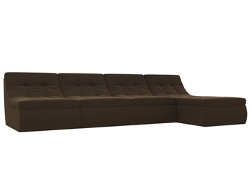 Большой модульный диван Холидей, Коричневый (микровельвет) в Саранске
