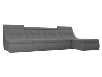 Модульный угловой диван Холидей люкс, Серый (рогожка) в Саранске