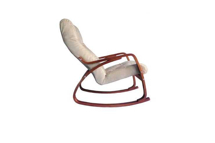 Кресло-качалка Гранд, замша крем в Саранске - изображение 1