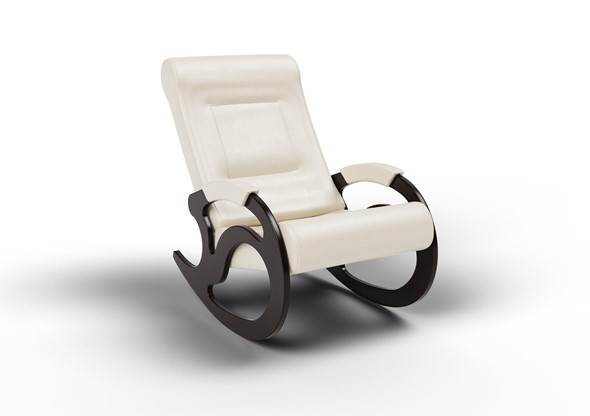 Кресло-качалка Вилла, экокожа крем 11-К-КР в Саранске - изображение