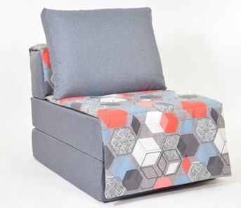 Бескаркасное кресло-кровать Харви, серый - геометрия в Саранске