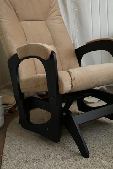 Кресло-качалка Леон маятниковая, ткань AMIGo песок 29-Т-П в Саранске - изображение 8