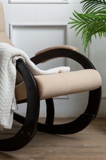 Кресло-качалка в гостиную Корсика, ткань Amigo Beige 34-Т-AB в Саранске - изображение 6