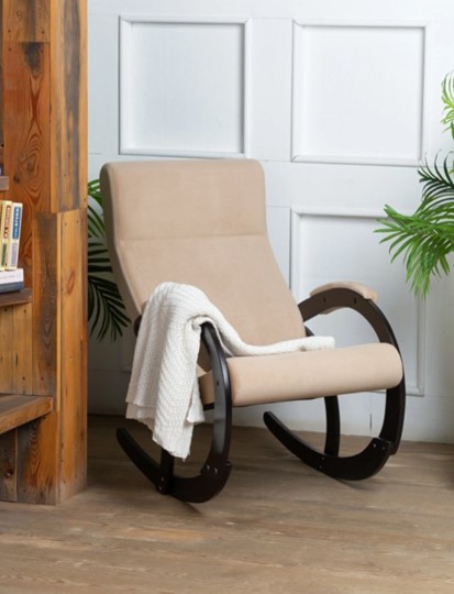 Кресло-качалка в гостиную Корсика, ткань Amigo Beige 34-Т-AB в Саранске - изображение 7