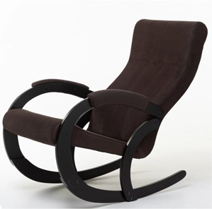 Кресло-качалка в гостиную Корсика, ткань Amigo Coffee 34-Т-AC в Саранске