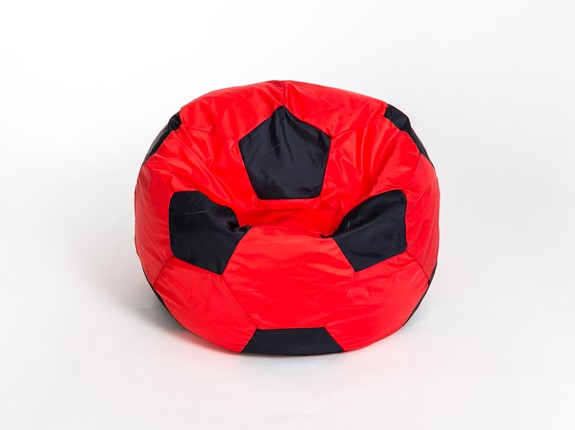 Кресло-мешок Мяч большой, красно-черный в Саранске - изображение