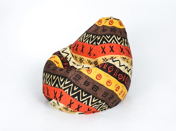 Кресло-мешок Груша среднее, жаккард, африкан в Саранске - изображение