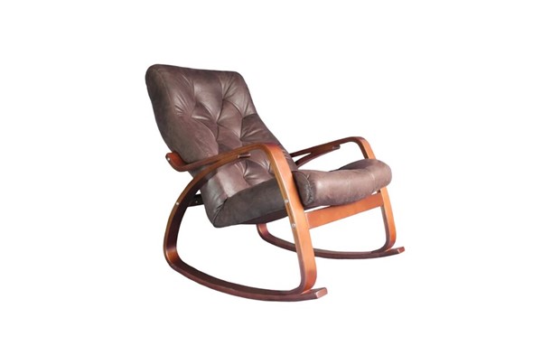 Кресло-качалка Гранд, замша шоколад в Саранске - изображение