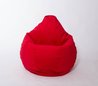 Кресло-мешок Груша большое, велюр однотон, красное в Саранске - предосмотр 2