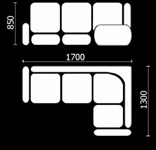 Кухонный диван Нео КМ-01 (168х128 см.) в Саранске - предосмотр 3
