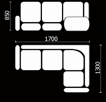 Кухонный диван Нео КМ-01 (168х128 см.) в Саранске - изображение 3