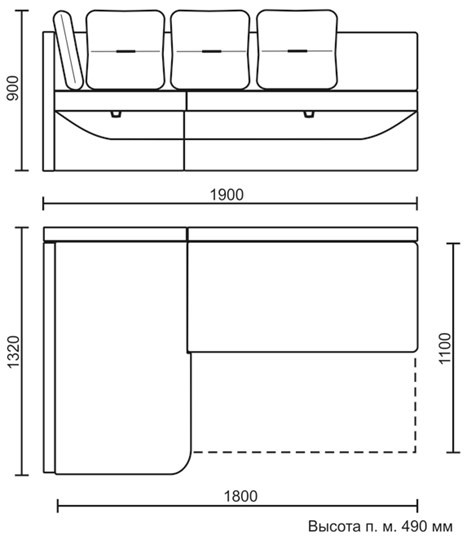 Кухонный диван Яшма 1 ДУ в Саранске - изображение 8