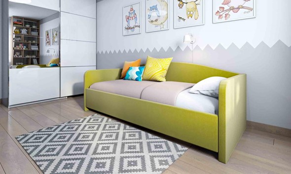 Спальная кровать Uno 80х200 с основанием в Саранске - изображение