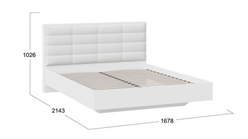 Кровать 2-спальная Агата тип 1 (Белый) в Саранске - предосмотр 2