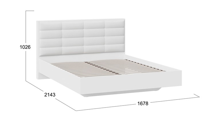 Кровать 2-спальная Агата тип 1 (Белый) в Саранске - изображение 2