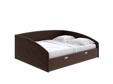 Двуспальная кровать Bono 160х200, Рогожка (Levis 37 Шоколад) в Саранске