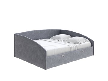 Спальная кровать Bono 160х200, Рогожка (Levis 85 Серый) в Саранске