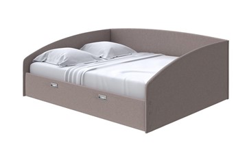 Кровать в спальню Bono 160х200, Велюр (Scandi Cotton 24 Капучино) в Саранске