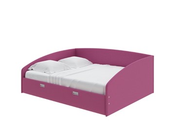 Спальная кровать Bono 180х200, Рогожка (Savana Berry) в Саранске