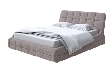 Кровать спальная Corso-6 140x200, Рогожка (Levis 25 Светло-коричневый) в Саранске