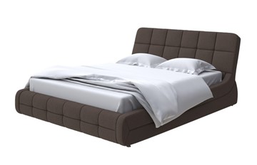Кровать спальная Corso-6 200х200, Рогожка (Savana Chocolate) в Саранске