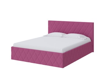 Кровать спальная Fresco 140х200, Рогожка (Savana Berry (фиолетовый)) в Саранске