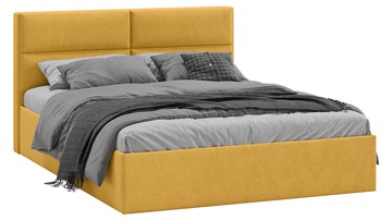 Кровать спальная Глосс Тип 1 (Микровелюр Wellmart Yellow) в Саранске