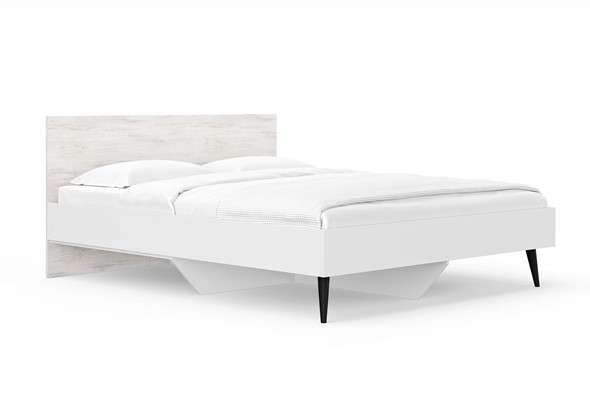 Двуспальная кровать Ines 160х200, Ясмунд (Белый) в Саранске - изображение