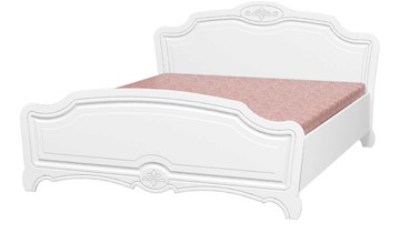 Двуспальная кровать Лотос (Лак-Белый Жемчуг) 160х200 в Саранске