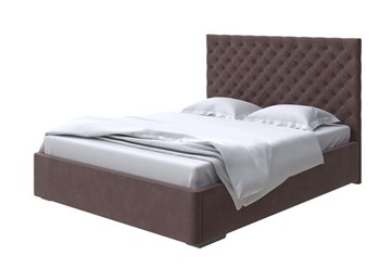 Спальная кровать Modena 140x200, Микровелюр (Manhattan Лесной каштан) в Саранске